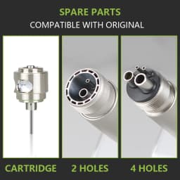 Dental LED High Speed Handpiece Dentist Tips Teach Model E-Generator Rotation Turbine Dentistry Push Button Triple Water Spray