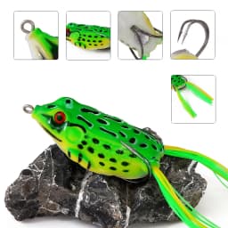 1Pcs 5g 9g 13g 17.5g Soft Frog Fishing Lures Topwater Artificial Silicone Bait with Double Hooks Crankbait Bass Fishing Tackle