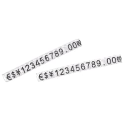 Uxcell 10Sets Golden Silvery Black Number Letter Adjustable Mini Cube Price Tag Display Stand Tag Label Sets of Number Labels