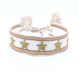 Bohemia Ethnic Style Embroidery Star Logo Bracelet For Women Handmade Woven Tassel Hand Wrist Strap Fashion Jewelry Wholesale