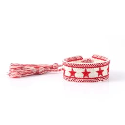 Bohemia Ethnic Style Embroidery Star Logo Bracelet For Women Handmade Woven Tassel Hand Wrist Strap Fashion Jewelry Wholesale