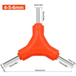 3 In 1 Trigeminal Hex Key Set 2.5/3/4/5/6/8mm Hexagon Wrench Carbon Steel Hand Tools Bicycle Maintenance Tools