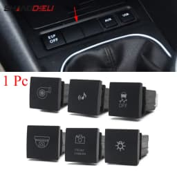 1Pc Car LED DRL Light Radar Power On Off Camera Anti-side Slip Switch Button For VW Golf 6 golf v Jetta MK5 Scirocco Caddy 2011