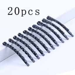 10 20pcs Non Slip Matt Black Alloy Hairpin Big Water Drop Geometric Solid Bobby Pin Women Make Up Hair Clip Barrettte