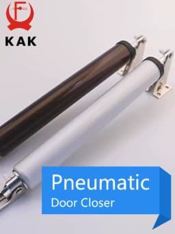 KAK Soft Closing Automatic Door Closer 35KG Pneumatic Adjustable Speed Positioning Door Stop Protective Door Holder Hardware