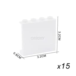 MARUMINE MOC Build Block Part Window Glass House Transparent Wall Panel 87552 87544 60581 87543 59349 Creative Brick Accessories
