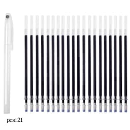 20Pcs High Temperature Disappearing Fabric Marker Refill Pens Set Erasable Pen Multi Purpose DIY Craft Sewing Accessories