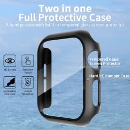 Glass+Cover For Apple Watch Case 11 10 9 8 7 6 SE 5 Accessorie Screen Protector Apple iWatch Serie 44mm 40mm 41mm 45mm 42mm 46mm