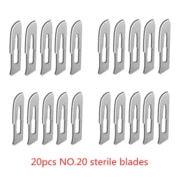 20-100pcs Carbon Steel Surgical Blades for DIY Cutting Phone Repair Carving Animal Eyebrow Grooming Maintenance Scalpel Knife