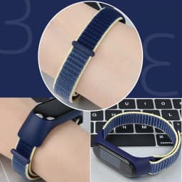 Bracelet for mi band 6 7 Strap Nylon Sport loop watch Belt pulsera correa Mi band 4 Wristband for xiaomi Mi band 5 4 3 Bracelet