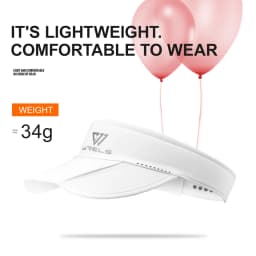 WRELS Summer Sun Hats Sun Protection Hat Outdoor Sports Golf Hats Top-Empty Visor Empty Breathable Anti-UV Adjustable Cool Cap