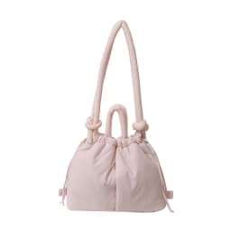 NamcheBarwa Large Capacity Puffer Tote Bag Designer Padded Nylon Women Shoulder Bags Handbags Knotted Strap Crossbody Bags