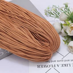 200M 3mm Hollow Line Macrame Rope Soft Hand-Woven Nylon Cord Hat Bag Shoe Doll Handicrafts Thread DIY