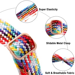 Braided Solo Loop For Apple watch Strap 40mm 41mm 45mm 44mm 49mm 38mm Silm Nylon bracelet iWatch series 9 8 7 3 se Ultra 2 strap