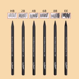 Wood free graphite sketching carbon pencil set, art student drawing, charcoal pencil, solid, wholesale