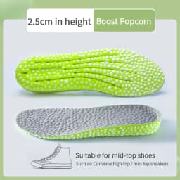 1Pair Boost Height Increase Shoes Insoles Men Women Soft Comfort Running Sports Insole for Feet 1.5/2.5/3.5cm Growing Shoe Pads