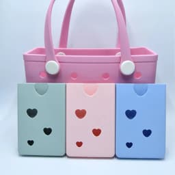 Phone Holder Compatible with Beach Bag Soft Silicone Accessories Charms Inserts for Organizing Device Lipstick Keychain