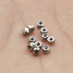 6 Pcs Fingerboard Locknuts with Nylon Self Lock Anti-loose Nuts Stainless Steel