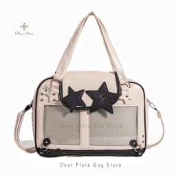 Y2K Trendy Star Ita Bag Lolita Girl Transparent Pocket Women's DIY Display Shoulder Bag Fashion Crossbody Bag Cute Purse Handbag