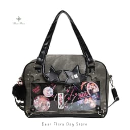 Y2K Trendy Star Ita Bag Lolita Girl Transparent Pocket Women's DIY Display Shoulder Bag Fashion Crossbody Bag Cute Purse Handbag