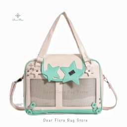Y2K Trendy Star Ita Bag Lolita Girl Transparent Pocket Women's DIY Display Shoulder Bag Fashion Crossbody Bag Cute Purse Handbag