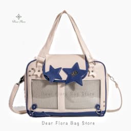 Y2K Trendy Star Ita Bag Lolita Girl Transparent Pocket Women's DIY Display Shoulder Bag Fashion Crossbody Bag Cute Purse Handbag