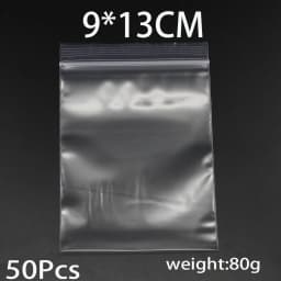 30-100Pcs/pack 4*6/5*7/6*8/7*10cm Thick Plastic Poly Clear Bags Jewelry Packaging Lock Zipped Reclosable For DIY Jewelry Storage