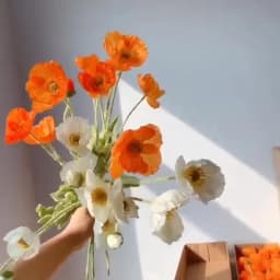Artificial Flowers Fake Poppy Silk Flowers Long Stem Housewarming Garden Table Wedding DIY Party Wedding Bridal Bouquet Decor