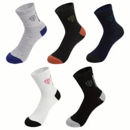 2/5/10 Pairs Neutral Spring Summer Mid Tube Socks Comfortable Breathable for Outdoor Sports in All Seasons Daily Business Wear