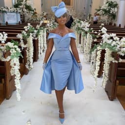 Customized Sky Blue Cocktail Dresses for Wedding Off the Shoulder Column Formal Party Gown Knee Length Satin Evening Dress Short