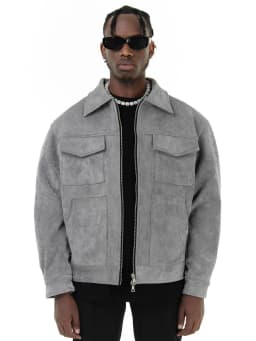 Autumn Jackets Oversize Casual Clothes High Street Pockets Laper Zipper Suede Thick Coat Mens Windbreaker Loose