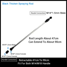 Retractable 0.45-0.8m Spraying Rod For Hand Pressure Sprayer Outdoor Garden Pesticide Spray Tree Watering Can Accessories