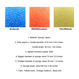 1-3Pcs Conical Sponge Buffing Polishing Cone for Automotive Car Tire Hub Care Metal Polish Cleaning Foam Pad Wheel Tool