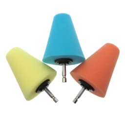 1-3Pcs Conical Sponge Buffing Polishing Cone for Automotive Car Tire Hub Care Metal Polish Cleaning Foam Pad Wheel Tool
