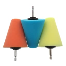 1-3Pcs Conical Sponge Buffing Polishing Cone for Automotive Car Tire Hub Care Metal Polish Cleaning Foam Pad Wheel Tool