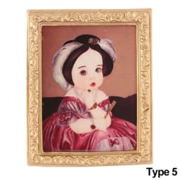 Mini Resin Wall Picture Dollhouse Ornament 1:12 Vintage Framed Photos Miniature Oil Painting Doll Accessories Kids Toys Supplies