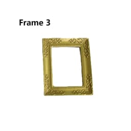Mini Resin Wall Picture Dollhouse Ornament 1:12 Vintage Framed Photos Miniature Oil Painting Doll Accessories Kids Toys Supplies