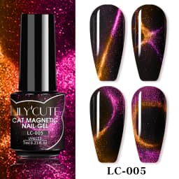 LILYCUTE 7ml 9D Cat Magnetic Gel Nail Polish Iridescent Magnet Semi Permanent Soak Off UV LED Manicure For Nail Art Gel Varnish