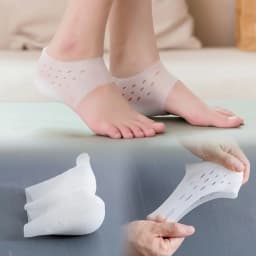 Silicone Invisible Height Socks New 2.0-4.0cm Invisible Lifting Increase Socks Heel Cushion Insole Outdoor