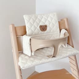 Cute Baby High Chair Cushion Bunny Bear Baby Back Cushion Baby Sitting More Comfortable Dining Chair Accessories Eating Cushion