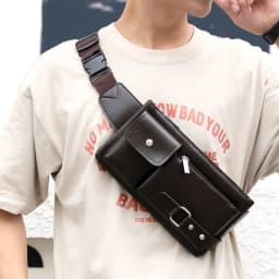 Fashion Waist Bag Casual Fanny Pack Purse Large Phone Belt Bag Leather Outdoor Travel Phone Bag Men Women