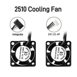 2510 Fan for Bambu Lab X1/P1 Hotend Cooling Fan with Cable Rapid Cooling Fan for Bambu X1C P1S P1P 3D Printer Accessories