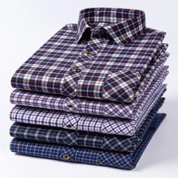 2024 New Men's Flannel Shirts Long Sleeve Cotton Soft Regular-fit Brushed Single Pocket Comfortable Casual Fashion Plaid Shirts