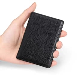 Rfid Multiple Leather Mens Credit Card Holder Wallet Slim Documents Mens Rfid Blocking Credit Card Clip Creditcard