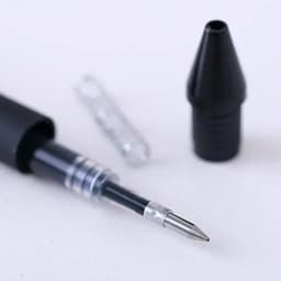 Kaco Pure Refillable Retractable Gel Pen Black Ink 0.5mm Medium Pen Tip 10 Pack Casual Quick-Drying Aesthetic Note Pen Office Su
