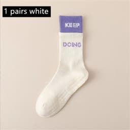 1/2/4/6 Pairs of Yoga Socks Female Medium Length Socks Pure Cotton Anti Slip Silicone Indoor Pilates Women's Sports Sock 2025new