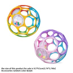 Soft Baby Grasping Ball Rattles with Bell Ball Early Education Educational Sensory Toy Random Color)