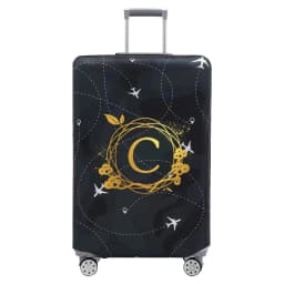 Luggage Cover Thick Elastic Luggage Protective Covers Print Wreath Series for 18-32 Inch Suitcase Covers Travel Accessories