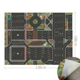 Baby Play Mat Road Map for Kids Cartoon Plastic Thin Traffic Rug Little Boys Girls Toys Playmat Babies Playing Educational Mat