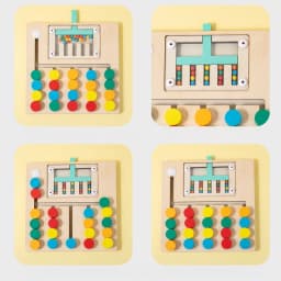 Four color walking double-sided game chess, children's logical thinking training, Montessori early education puzzle toys for you
